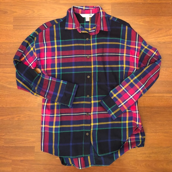 Old Navy Tops - Old Navy boyfriend flannel shirt